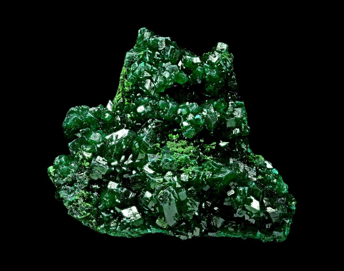 Dioptase & Malachite from Kapata, Lualaba